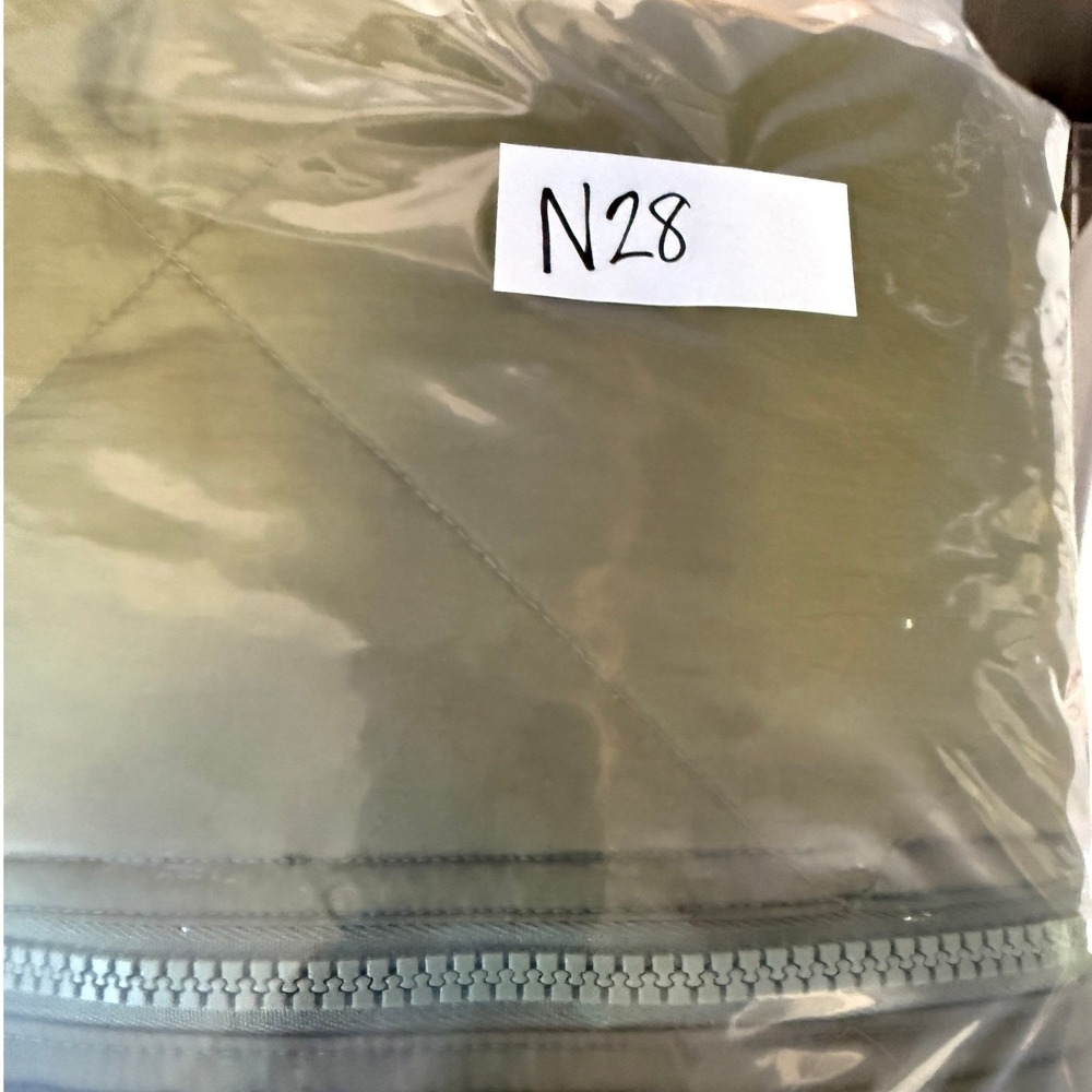 Madewell Women's Reversible Sherpa Puffer Jacket Colorblock Green Size Small - Picture 10 of 13